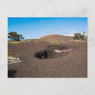 pu’u pua’i cinder cone along byron ledge trail  postcard