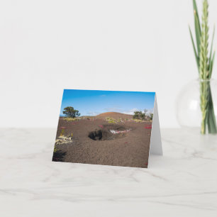 pu’u pua’i cinder cone along byron ledge trail  thank you card