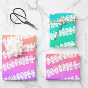 Puakenikeni lei gift wrapping paper