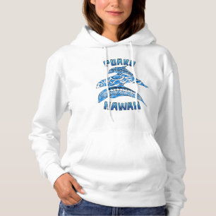 Puako Hawaii Vacation Tribal Dolphins Hoodie