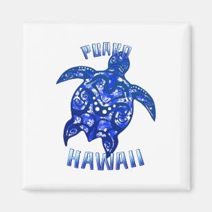 Puako Hawaii Vacation Tribal Turtle Magnet