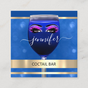 Pub Coctail Wine Bar Drinks Restaurant Lashes Square Business Card
