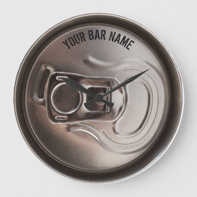 Pub Or Bar Owner Beer Can Clock (Front)