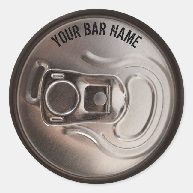 Pub Or Bar Owner Beer Can Sticker (Front)