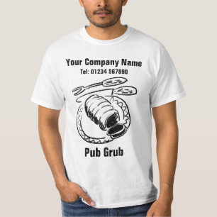 Pub Serving Food  or Pub Grub Staff T-Shirt