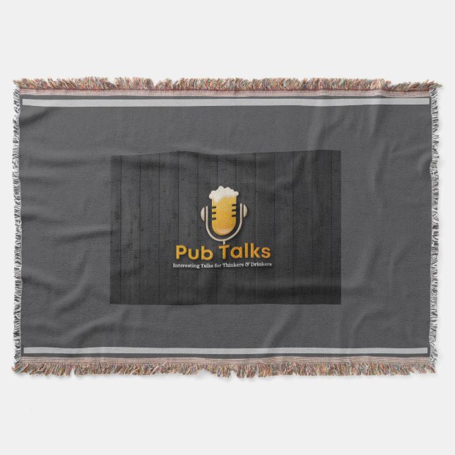 Pub Talks Throw Blanket (Front)