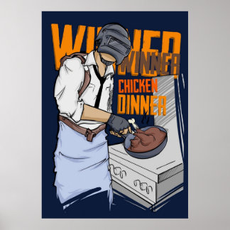 PUBG - Winner Winner Chicken Dinner Merchandise Poster