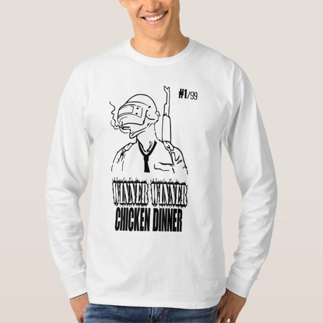 PUBG Winner Winner Chicken Dinner T-Shirt (Front)