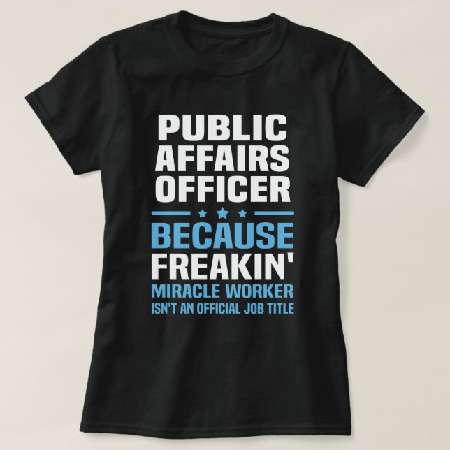 Public Affairs Officer T-Shirt (Design Front)
