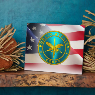 Public Affairs (PAO) Army Veteran  Plaque