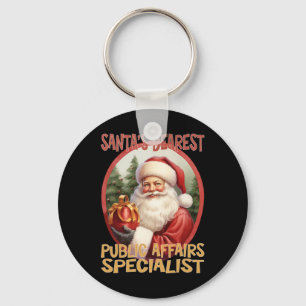 Public Affairs Specialist Christmas Holiday Love X Key Ring
