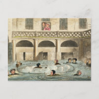Public Bathing at Bath, or Stewing Alive, print pu