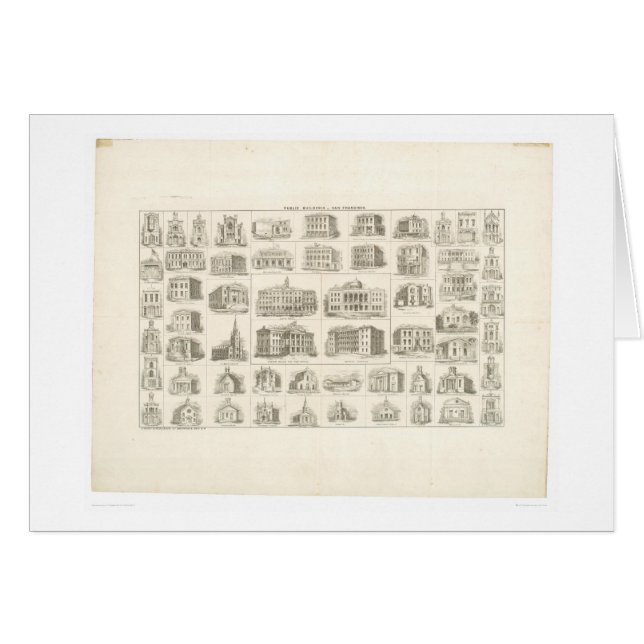 Public buildings of San Francisco (1372A) (Front Horizontal)