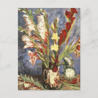 Public Domain Van Gogh Vintage Flower Image Postcard