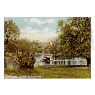 Public Garden, Boston 1909 Vintage