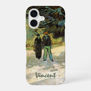 Public Garden with Couple by Vincent van Gogh iPhone 16 Case