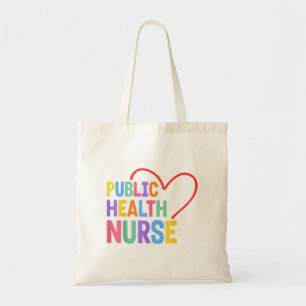 Public Health Nurse Heart Tote Bag
