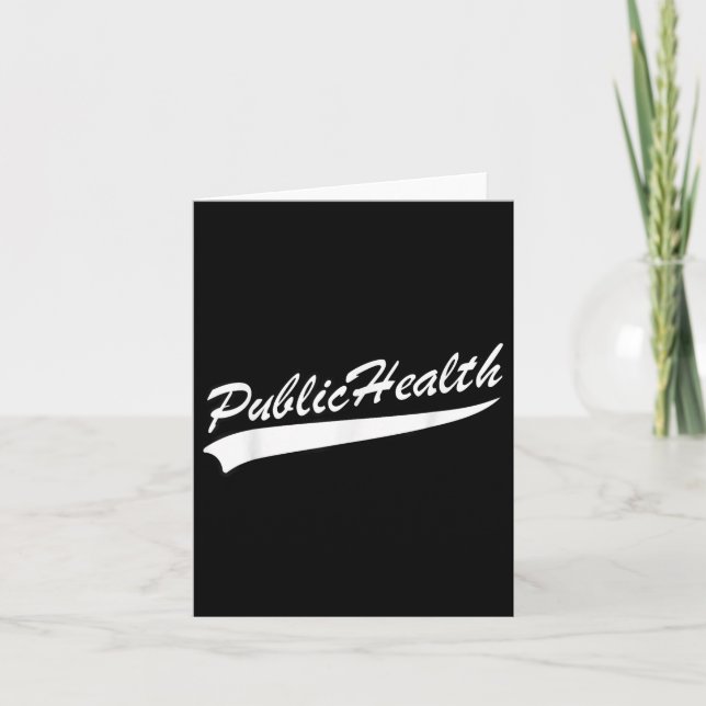 Public Health Professional Team Srts  Card (Front)