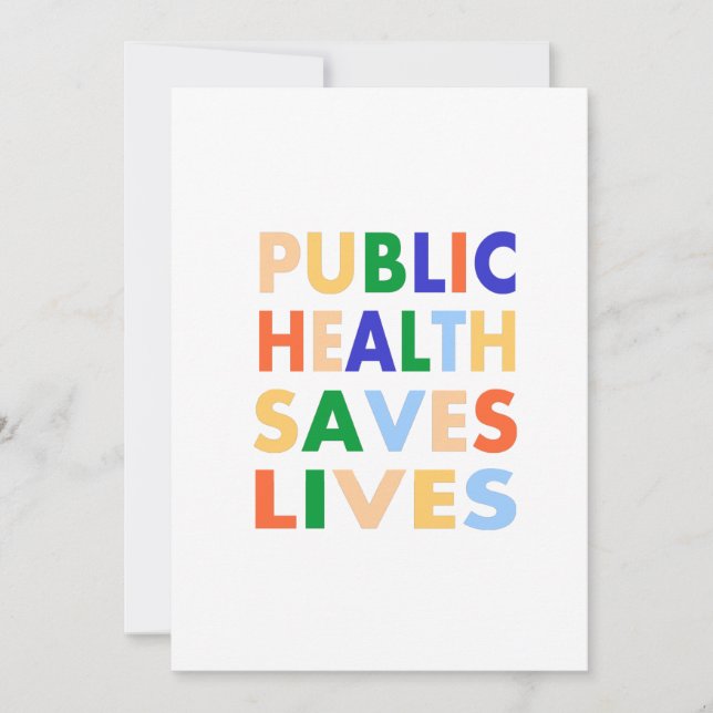 Public Health Saves Lives Announcement (Front)