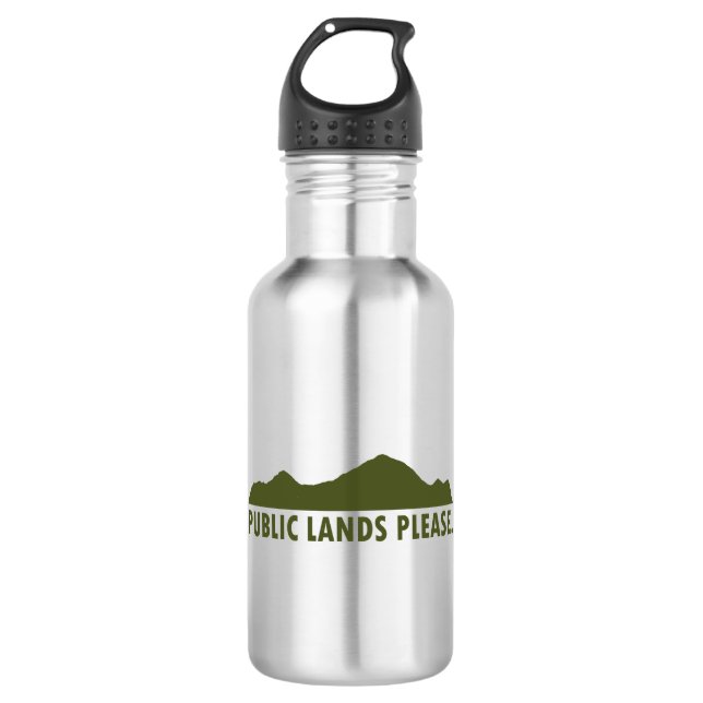 Public Lands Please 532 Ml Water Bottle (Front)