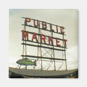 Public Market in Seattle, WA Magnet