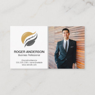 Public Notary Feather Quill Business Man Busi Card