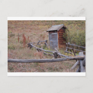 Public Outhouse Postcard