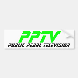 Public Pearl Television Bumper Sticker