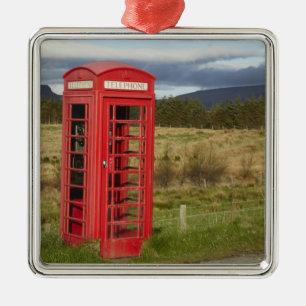 Public Phone Box, Ellishadder, near Staffin, Metal Tree Decoration