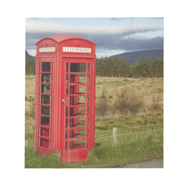 Public Phone Box, Ellishadder, near Staffin, Notepad (Front)