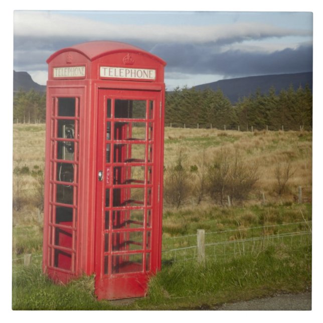 Public Phone Box, Ellishadder, near Staffin, Tile (Front)