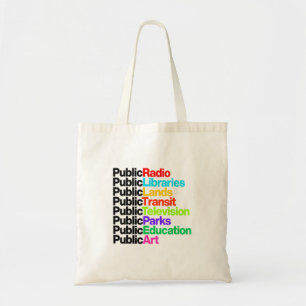 Public Radio Libraries Lands Transit Tedenimion Tote Bag