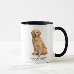 Public Relations Golden Retriever Mug