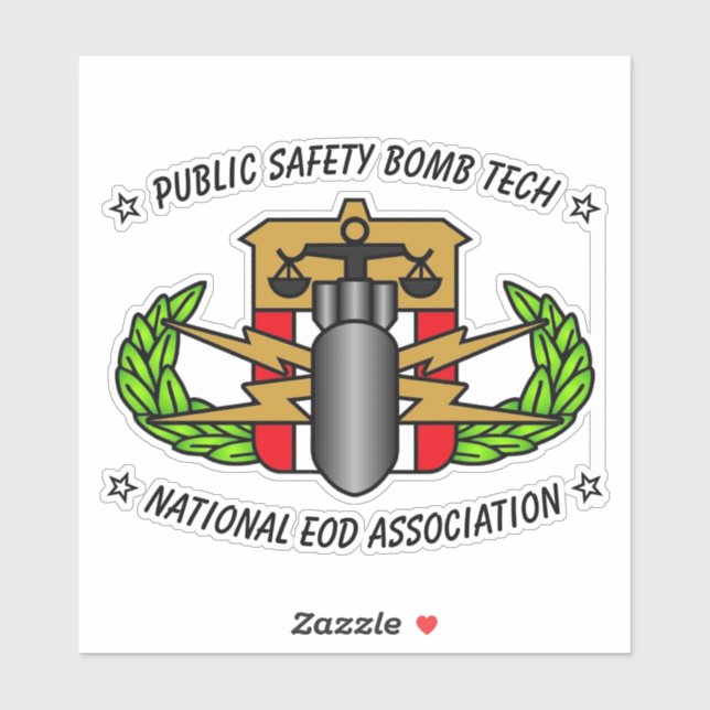 PUBLIC SAFETY BOMB TECH STICKER (Sheet)