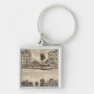 Public School, Court House, Minnesota Key Ring
