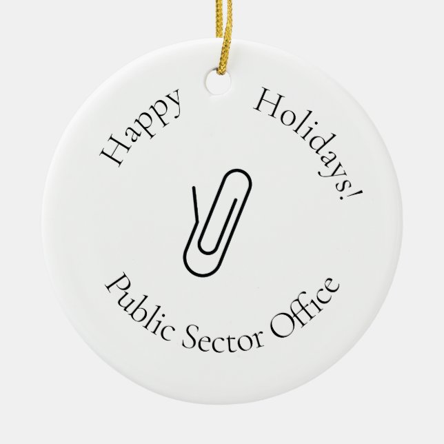 Public Sector Office Ornament (Front)