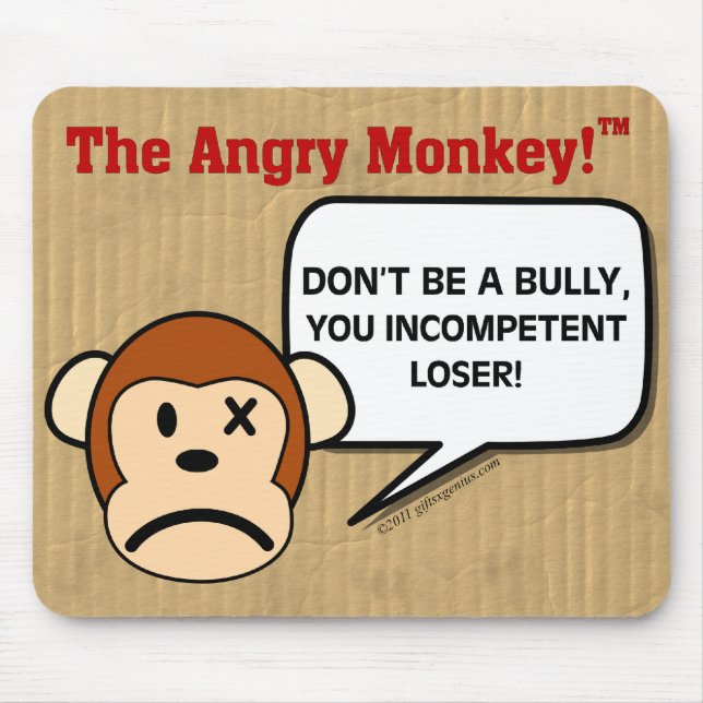 Public Service Announcement - Don't Be a Bully Mouse Mat (Front)