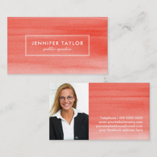 Public Speaker Business Card Template