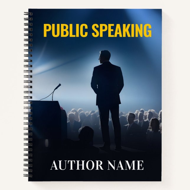 Public Speaking Book Cover Inspiration Notebook (Front)