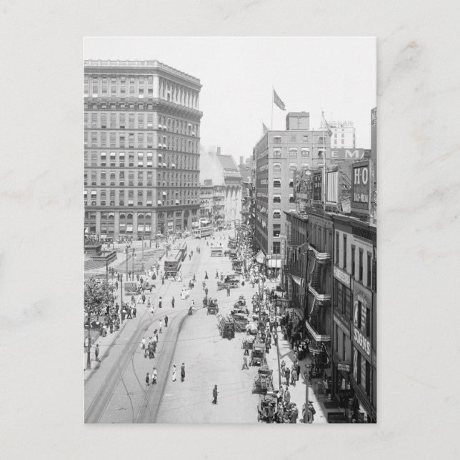 Public Square, Cleveland: 1915 Postcard (Front)