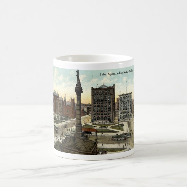 Public Square Cleveland Ohio 1910 vintage Coffee Mug (Center)