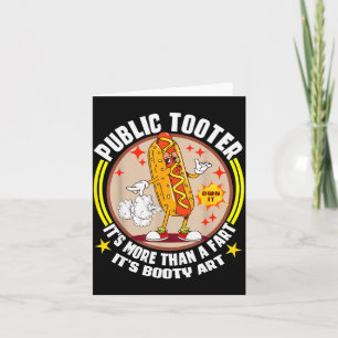 Public Tooter Funny Inappropriate Embarring Adult Card