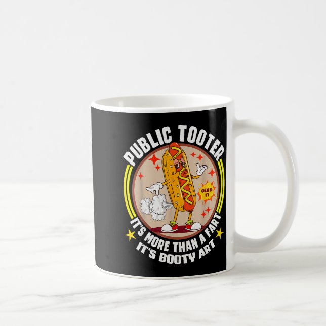 Public Tooter Funny Inappropriate Embarring Adult  Coffee Mug (Right)