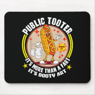 Public Tooter Funny Inappropriate Embarring Adult Mouse Mat