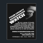 Public View, Neighborhood Community Watch Advert Flyer<br><div class="desc">Public View,  Neighborhood Community Watch Advertising Flyer by The Business Card Store.</div>