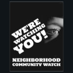Public View, Neighborhood Watch Warning Flyer<br><div class="desc">Public View,  Neighborhood Community Watch Warning Flyer by The Business Card Store.</div>