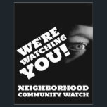Public View, Neighborhood Watch Warning Flyer<br><div class="desc">Public View,  Neighborhood Community Watch Warning Flyer by The Business Card Store.</div>