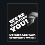 Public View, Neighborhood Watch Warning Flyer<br><div class="desc">Public View,  Neighborhood Community Watch Warning Flyer by The Business Card Store.</div>