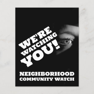 Public View, Neighborhood Watch Warning Flyer