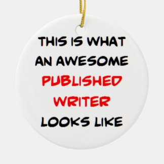 published writer, awesome ceramic tree decoration